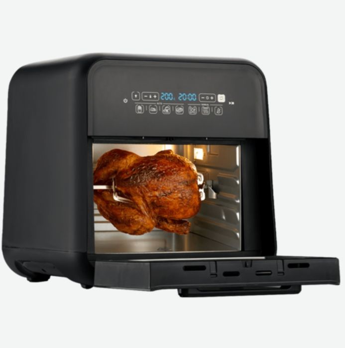 Airfryer, friteuză cu aer cald și rotisor, fără ulei, Breville, 10L