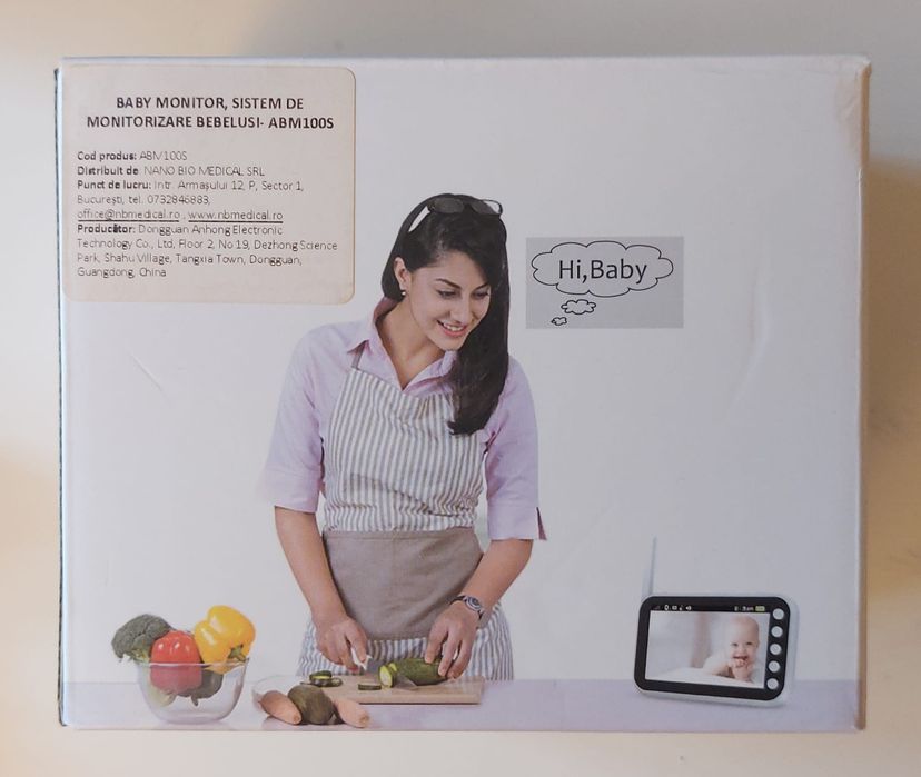 Baby Monitor sistem de monitorizare pentru bebelusi video/audio ABM100