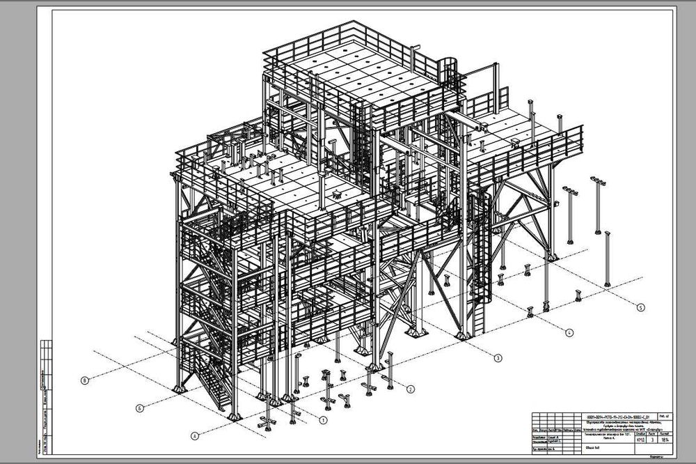 Услуги разработки КМД (металлоконструкции), в ПО Tekla Structures