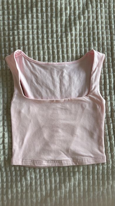 Розов къс потник от Shein