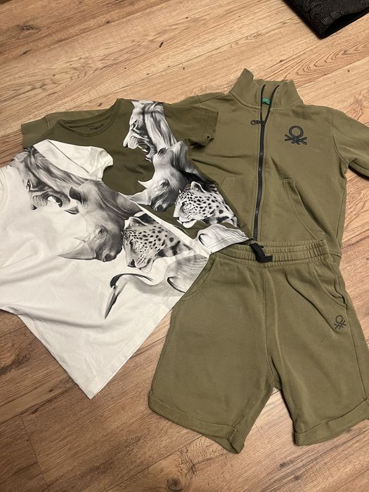 Benetton Mayoral  детски сет/комплект/  къси панталонки/ тениски /