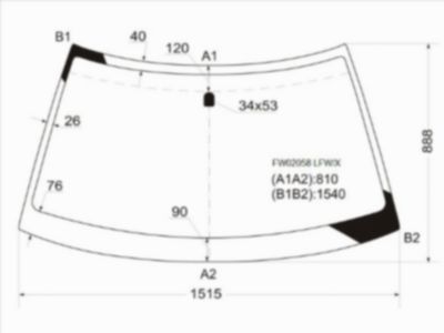 Стекло лобовое  Subaru Forester