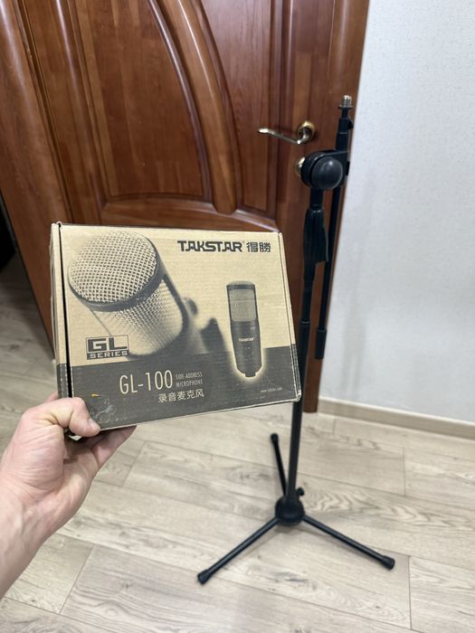 Микрофон usb takstar+стойка+поп фильтр продам