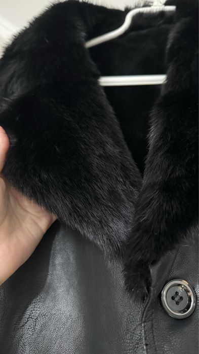 Кожанная дубленка