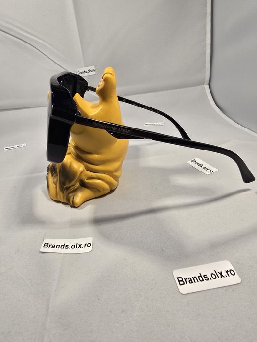 Ochelari de soare polarizati Emporio Armani, negri, P999, made in Italy