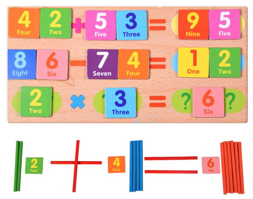 ХИТ! мулти комплект 2в1 с магнитна двустранна дъска и числа