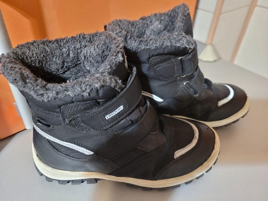 Ghete iarna fete/băieți din piele îmblănite -32