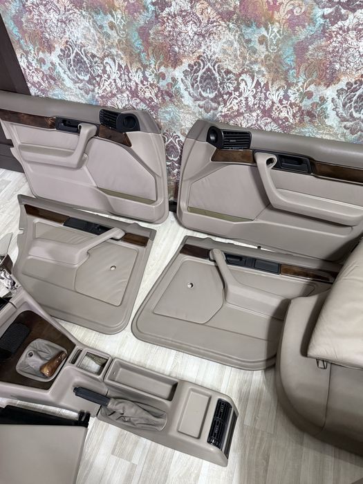 Бежевый салон на бмв е34