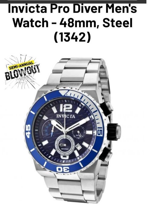 INVICTA нов ,Мъжки часовник ,170 лв