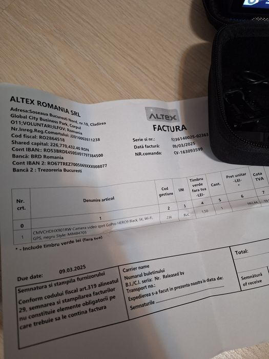 Vand camera go pro hero 9
