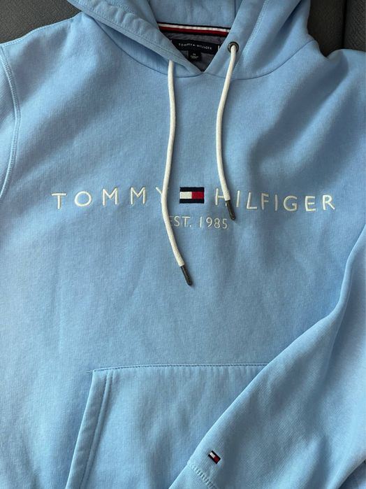 Кофта tommy hilfiger голубая
