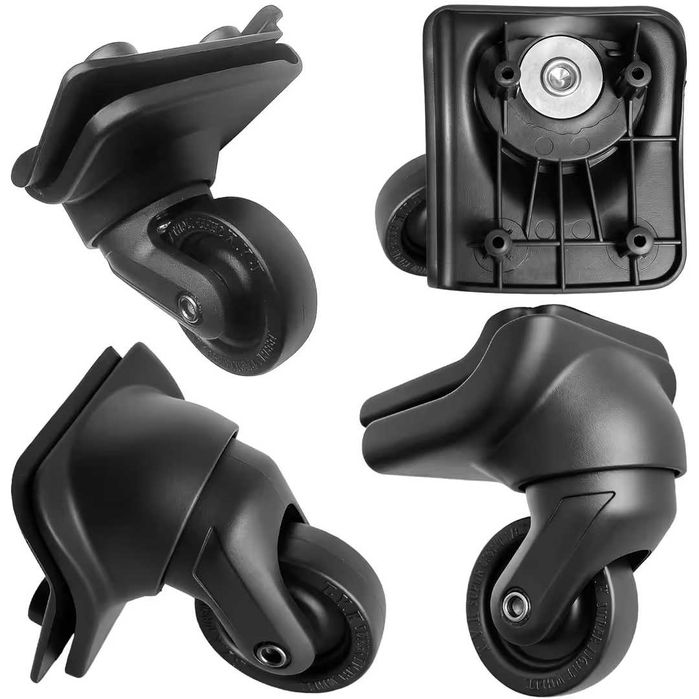 Roți de schimb pentru valiză 4 buc 360° rotative montaj 4 găuri – L044