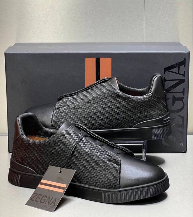 ZEGNA Triple Stitch  Leather