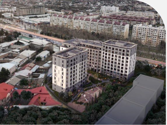 1/3/9 Nrg Карасу 6, Новостройка, Беловая отделка