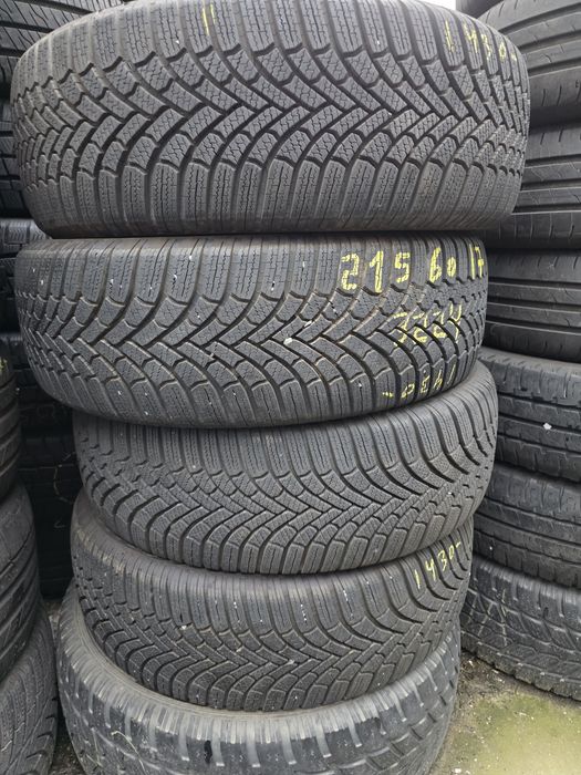 4бр Като нови зимни гуми 215 60 17 - Bridgestone- DOT 2024