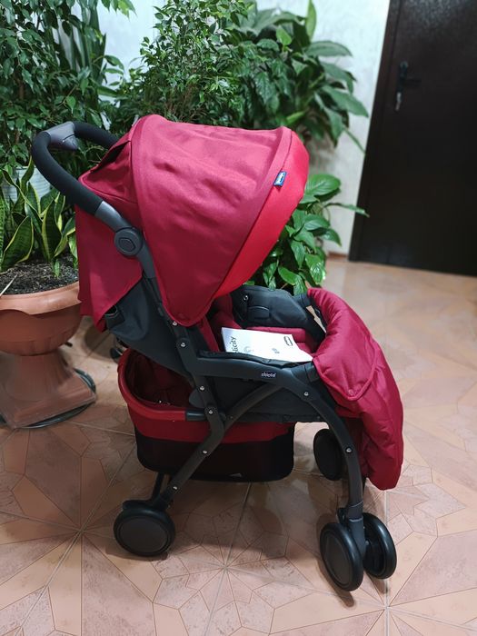 Новая качественная Коляска Chicco Simplicity Top Scarlet