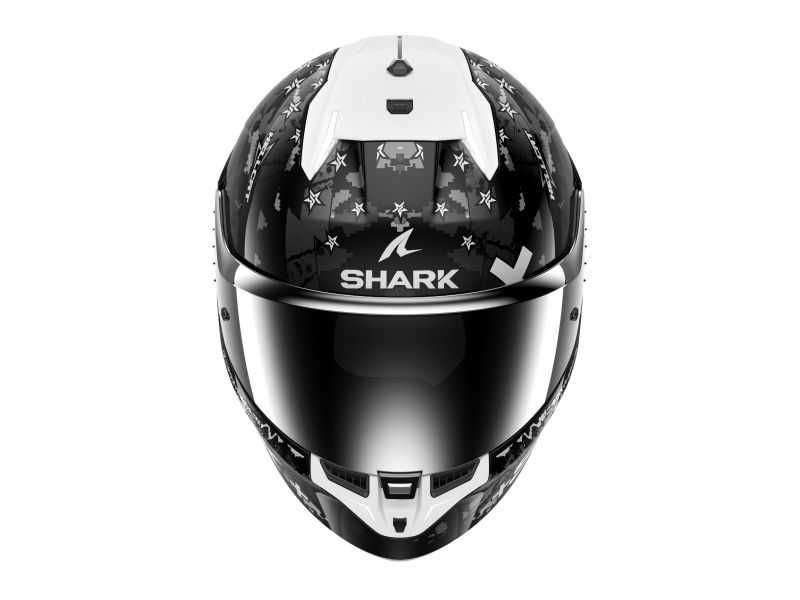 Мото каска SHARK SKWAL i3 Hellcat Black White Gloss,очила,Led светлини