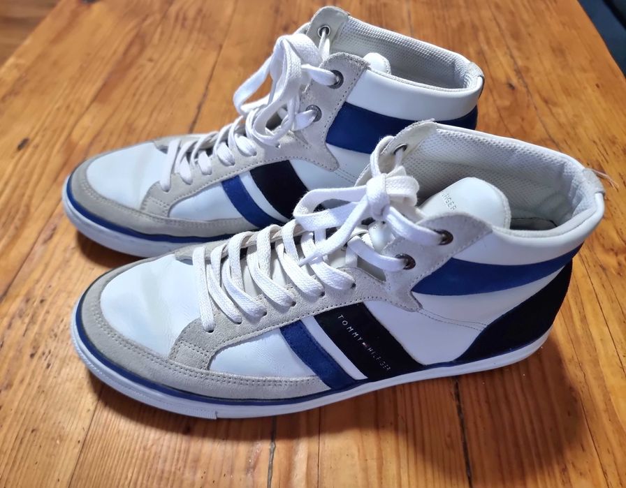 Hi Top Leather Sneakers Barbati Tommy Hilfiger Size 44