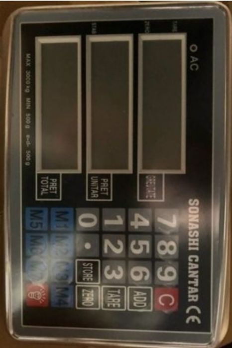 Cantar electronic 3000 kg / 1000 kg platforma groasa striata 120CM