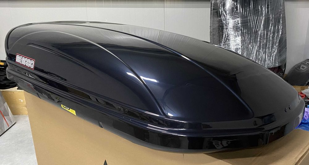 Автобокс багажник Menabo Mania 400L черен металик 165см/79см/37см