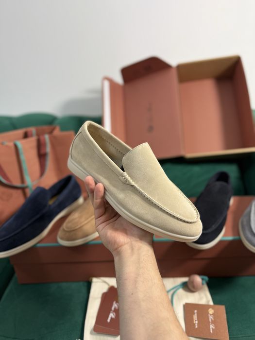 Mocasini Loro Piana piele naturala 100% Full Box colectie noua