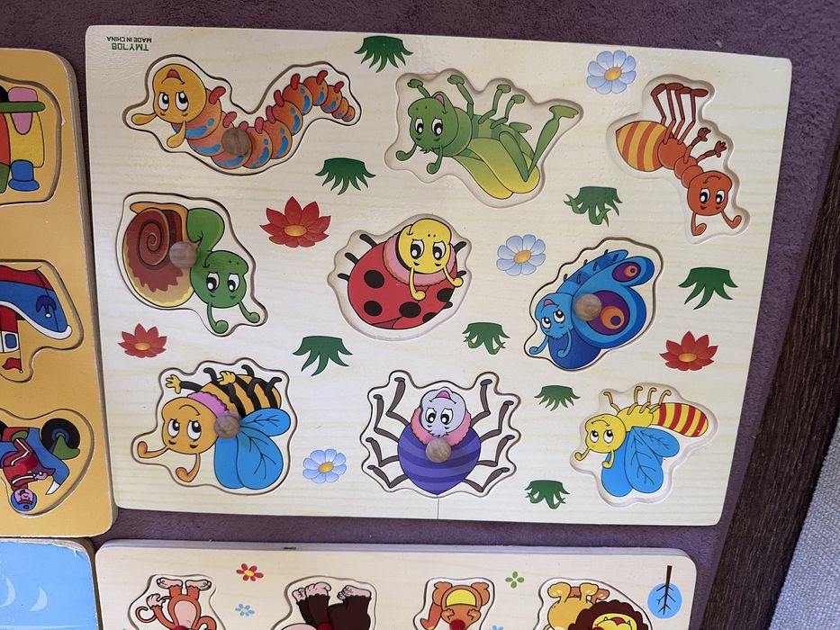 Дървени пъзели най-малки