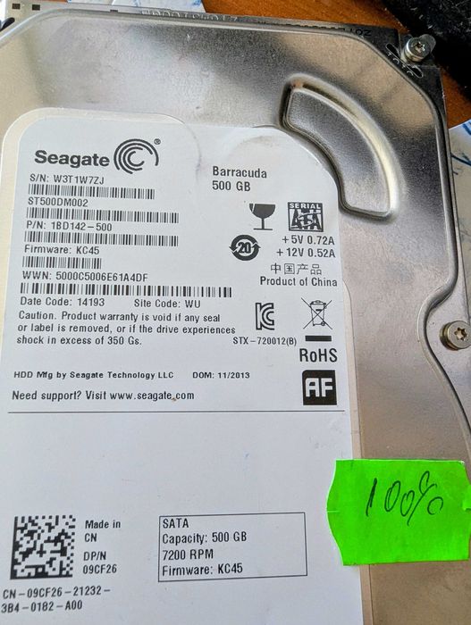 HDD cu cablu SATA de 500GB