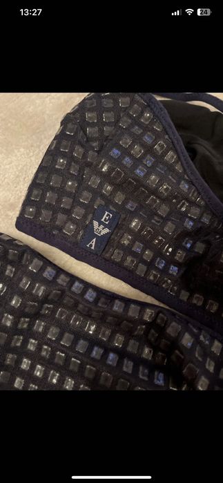 Emporio Armani Бански Размер S-M тъмно син цвят