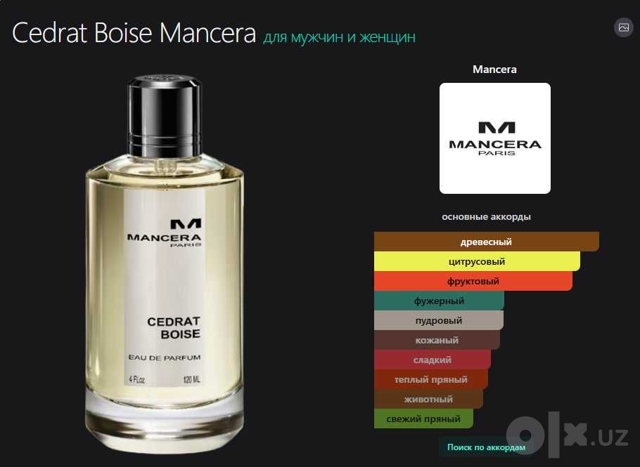 Mancera Cedrat Boise EDP ~110 мл