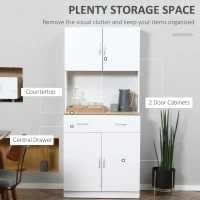 Bufet Bucatarie ALB ,HOMCOM x2