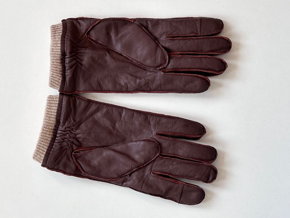 Топли кожени мъжки ръкавици