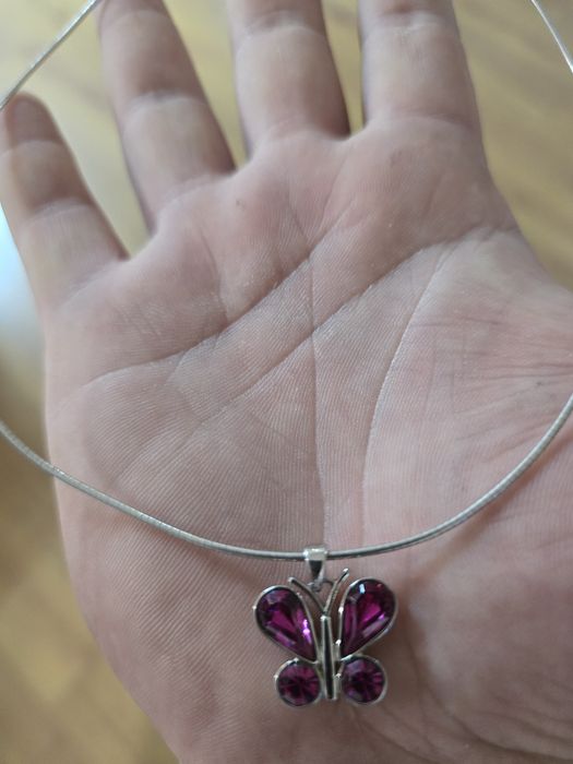 Lănțișor argint cu fluturaș