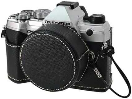 Нов кожен Стилен калъф и капачка фотоапарат Olympus OM-5/OM-D E-M5 III