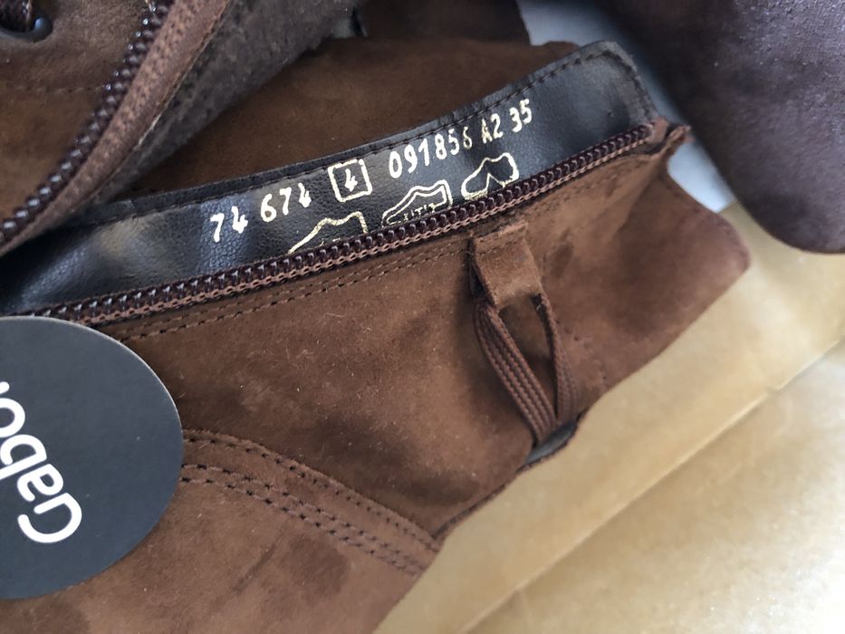 Gabor Ankle Boots ОРИГИНАЛ дамски боти/естествен велур - 37/24см