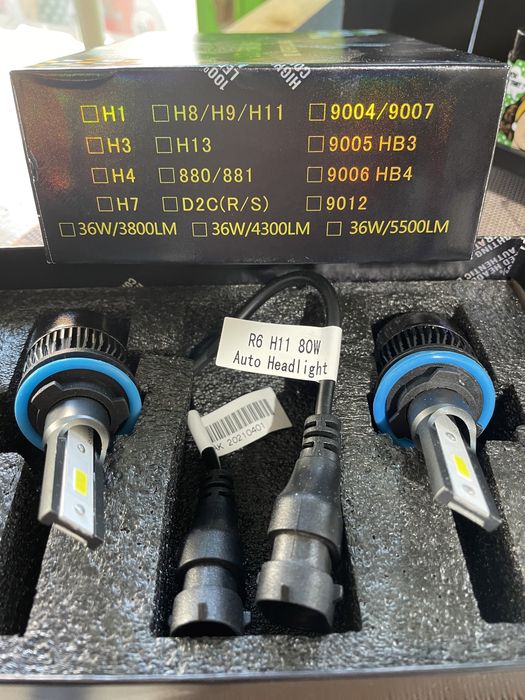Becuri led H1 H7 H11 H8 H4-100lei D1S D2S D3S-250lei