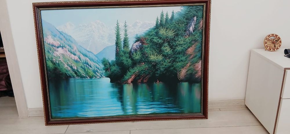 Картина маслом, с рамой