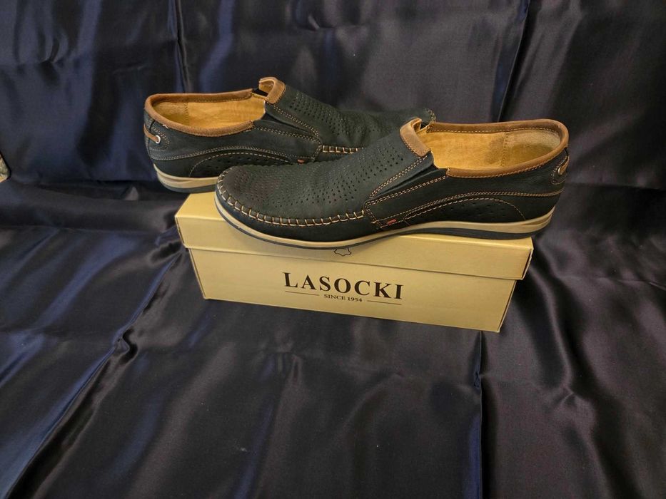 Мъжки кожени мокасини "LASOCKI", размер 45