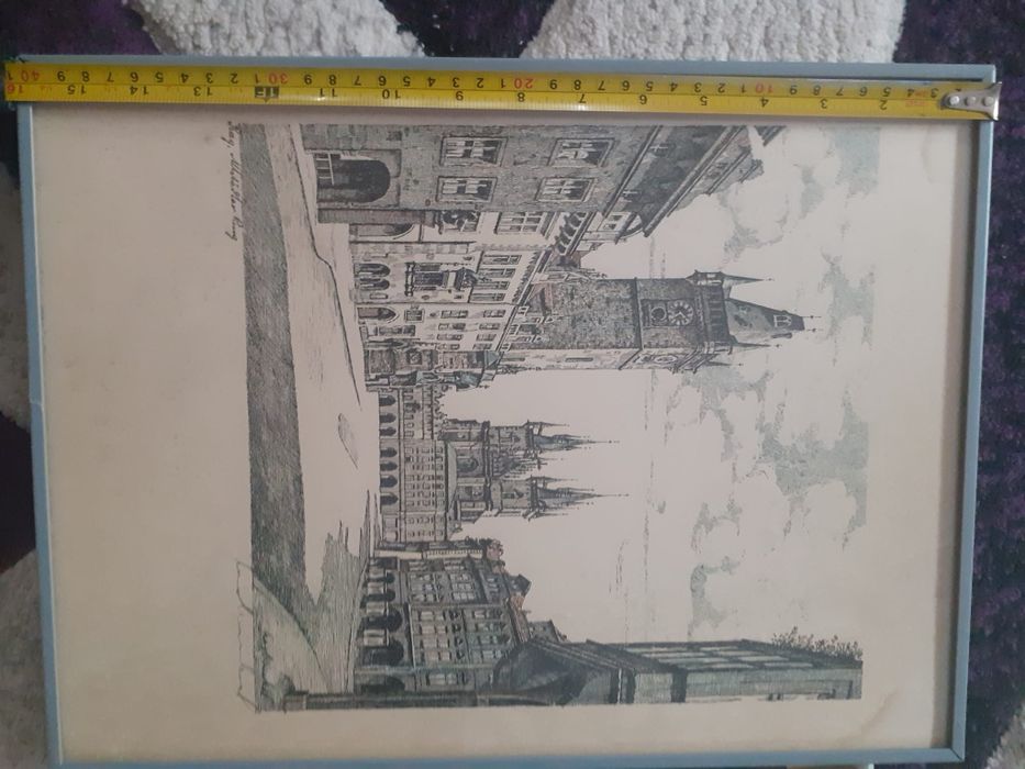 Lot gravuri vechi semnate