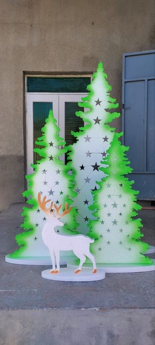 Новогодний декор из пенопласта