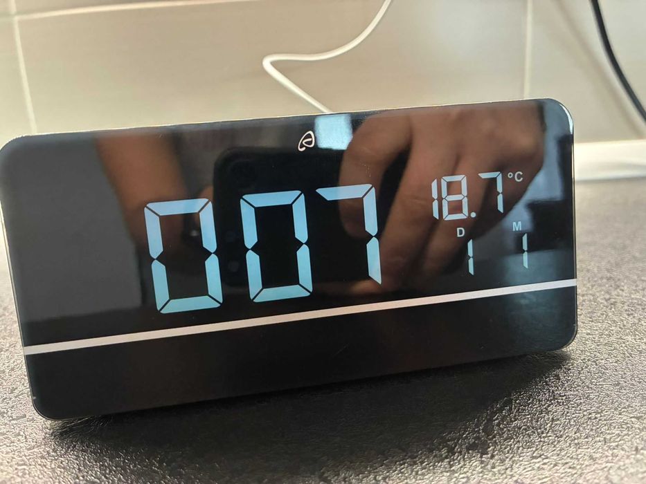 AURIOL Ceas deșteptător digital, cu funcție de încărcare fără fir