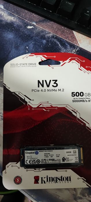 500GB Kingston NV3 M.2 2280 PCIe 4.0 NVMe SSD | SNV3S/500G
