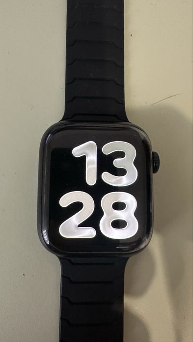 apple watch series 9 gps +cellular 45 mm 100% baterie nou - impecabil