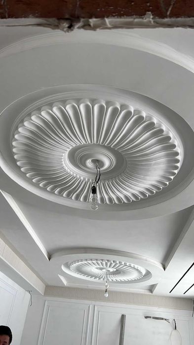 Лепнина из гипса, лепка