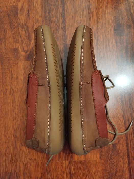 Mocasini din piele maro