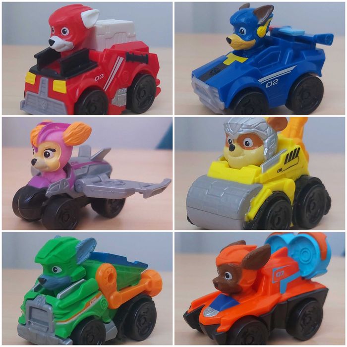 Set 6 masinute Patrula Catelusilor / Paw Patrol