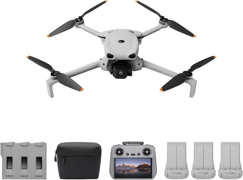DJI Lito X1 Drona 4K 48MP Fly More Combo cu Telecomanda RC 2