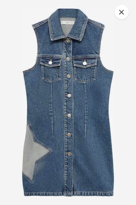 Mango дънкова къса рокля, нова