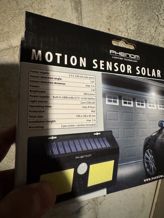 Lampi Solare LED Phenom 55287 / Phenom 55283 - Cu Senzor de Miscare -