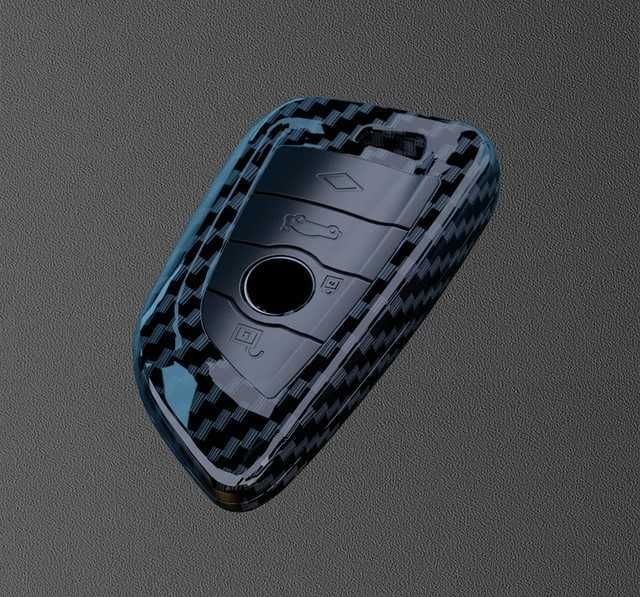 Husa Carcasa Cheie Carbon Compatibila BMW Seria F, F10, F30 20 15 16 X