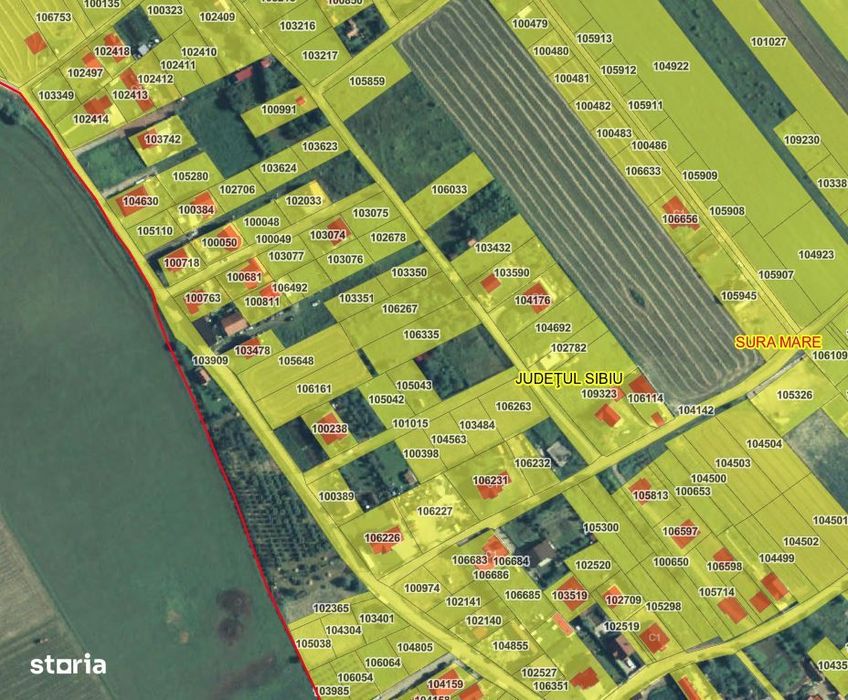 Teren intravilan 1250 mp cu priveliște superbă - Sura Mare